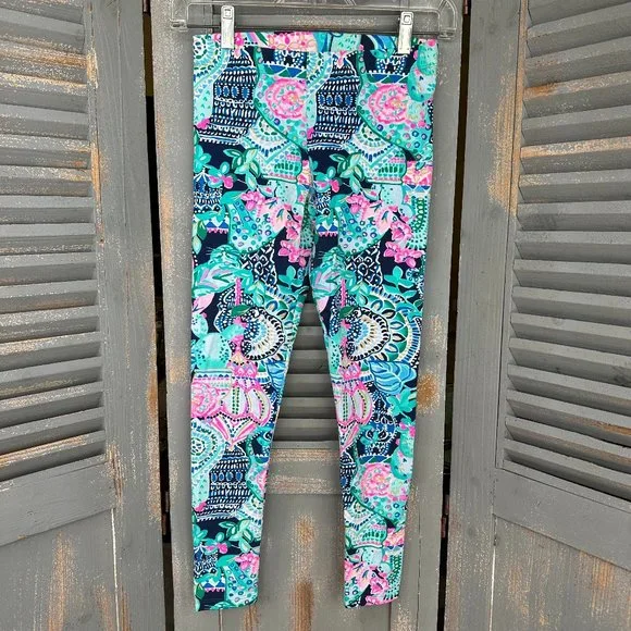 Lilly Pulitzer Girl's Maia Leggings Lookin Sharp NWOT Sz L (8-10) - Picture 2 of 13